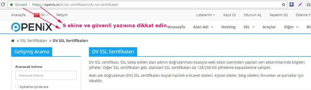 Comodo SSL Sertifikası